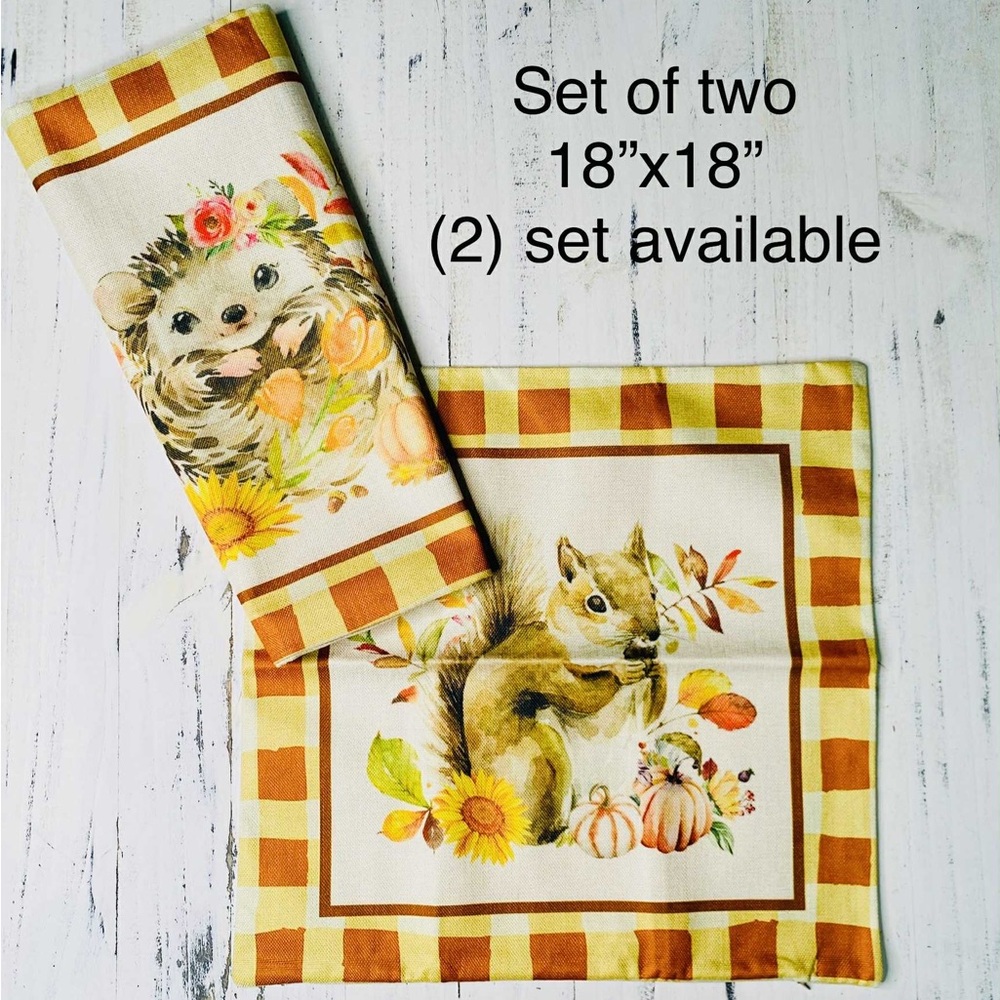 Charming Animal Print fall pillow covers